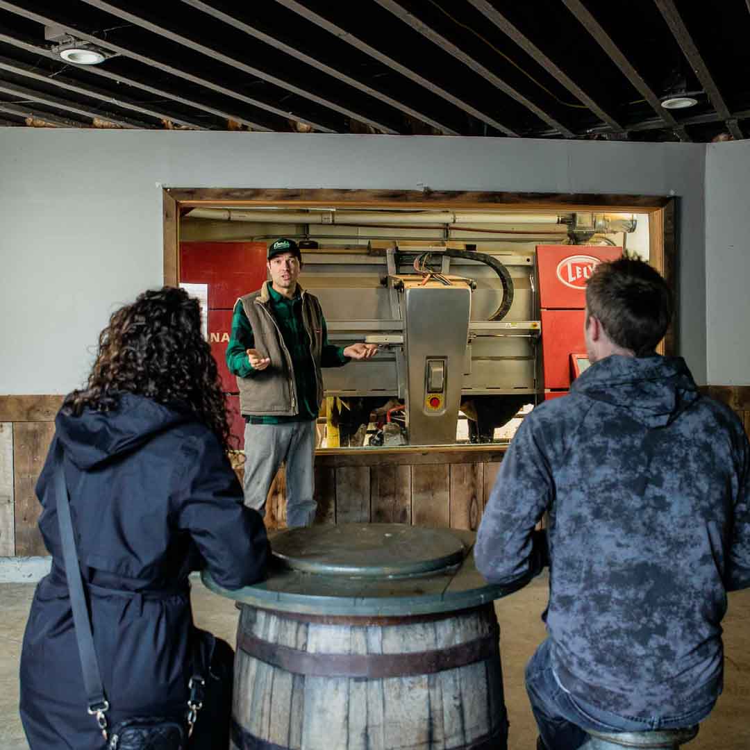 Quinton Cook giving a Guided Tour at Cook's Farm Dairy in Ortonville, Michigan