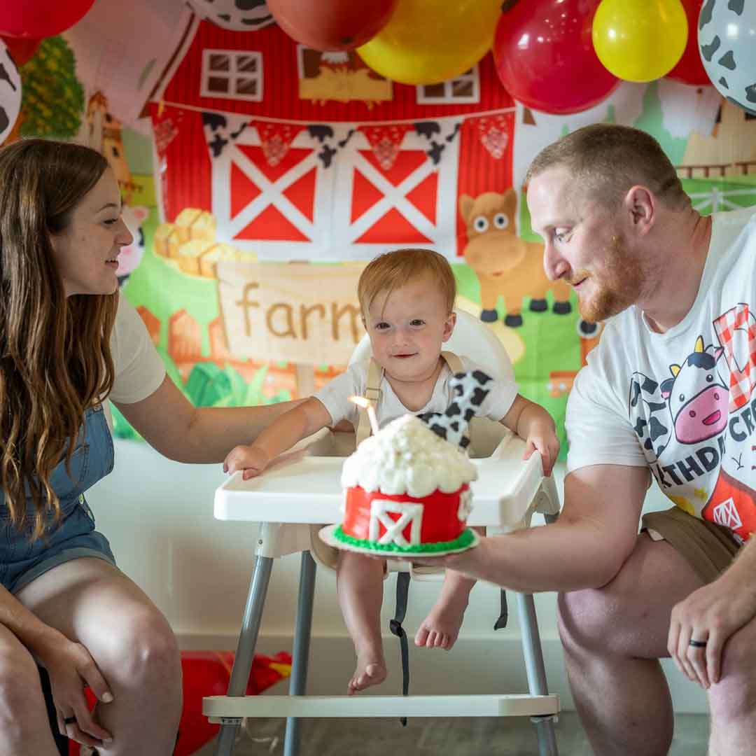 Hay Loft 1 Year Old Farm Themed Birthday Party Cooks Farm Dairy, Ortonville, Michigan