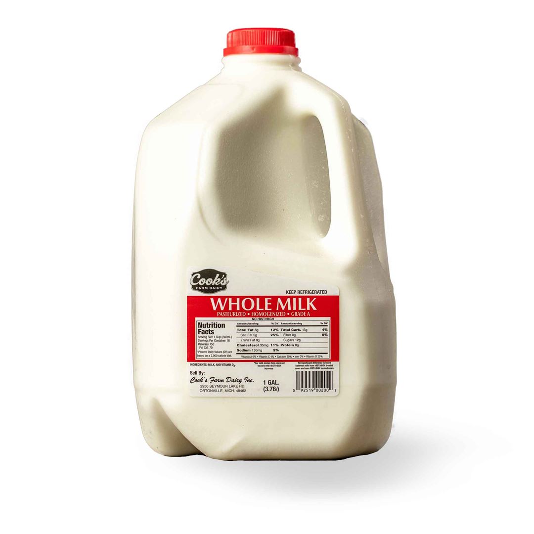 Cook s Farm Dairy Products Types Of Milk Cook s Farm Dairy Whole Milk